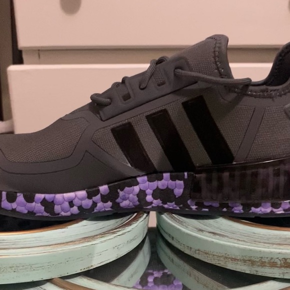 Adidas NMD_R1 “Purple Grey Rush” - men’s size 12 - BWT (no box) - Picture 3 of 6